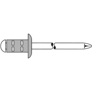 Aklkniedė GESIPA PG Al/A2 4x10 mm RAL9010 Baltas pakuotė 500 vnt.