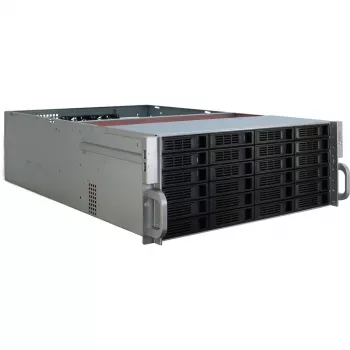 Serverinis korpusas Inter-Tech 4U-4424 Rack juodas, sidabrinis