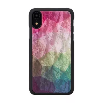 Dėklas telefonui iKins iPhone XR — vandens gėlių raštas, juodas