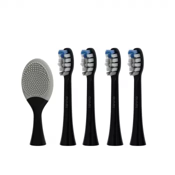Pakeičiamos šepetėlio galvutės LOVIO_SonicProtect PRO vidutinio kietumo šereliai 5 vnt. LVTB124BK-HM