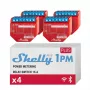 Shelly Relay 1PM Gen4 16A WLAN Zigbee Bluetooth — išmanioji relė su energijos matavimu, montuojama ant DIN bėgelio