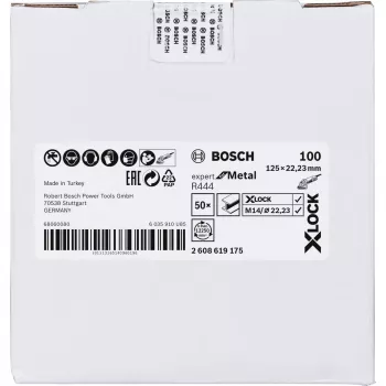 Bosch R444 Expert for Metal šlifavimo diskas 125 mm (X-LOCK)