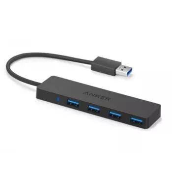 USB šakotuvas Anker Innovations A7516016 USB 3.2 Gen 1 Type-A 5000 Mbit/s juodas