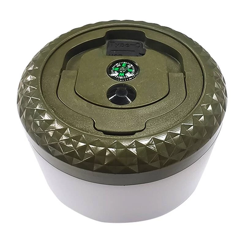 Nešiojama kempingo lempa Superfire LT01, reguliuojamas 50–250 lm, USB-C powerbank funkcija