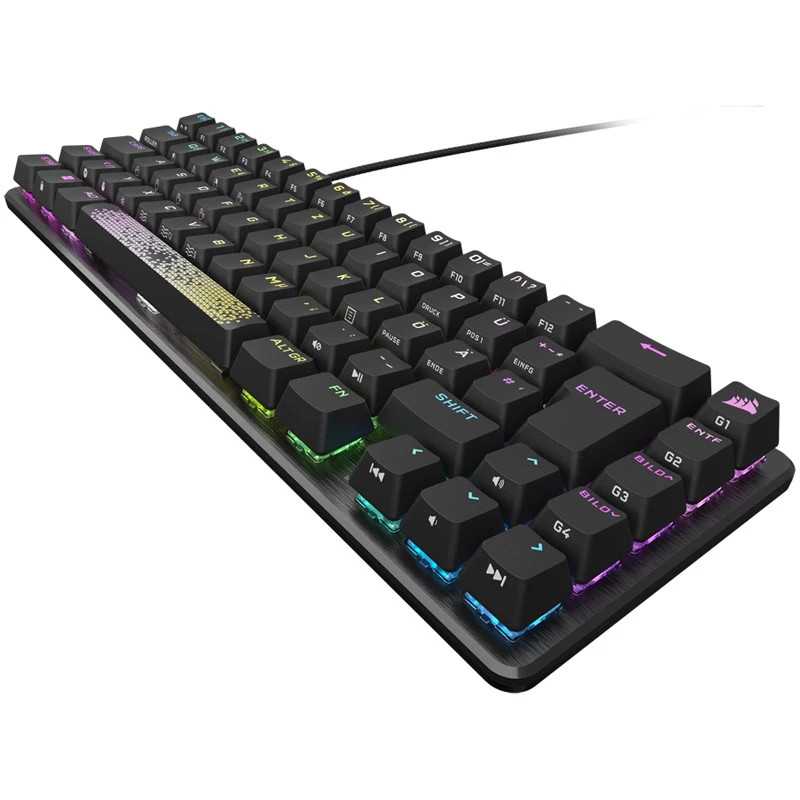 Corsair K65 PRO MINI klaviatūra žaidimams USB QWERTZ vokiška juoda