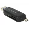 Card Reader DeLOCK 91734 USB/Micro-USB Juodas