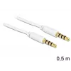 Garso kabelis 3,5 mm DeLOCK 83439 0,5 m Baltas