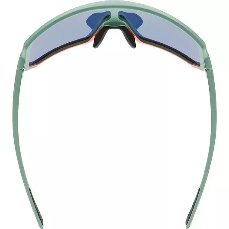 Universalūs sportiniai akiniai UVEX sportstyle 235 – Unisex, pusiau berėmiai, žali/raudoni
