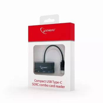 Kortelių skaitytuvas USB-C SDXC / kombinuotas / juodas