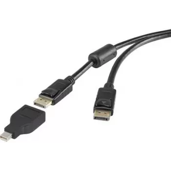 DisplayPort į Mini DisplayPort laidas Renkforce 3 m – 1x DisplayPort kištukas į 1x Mini-DisplayPort kištukas