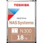 Toshiba N300 NAS - Festplatte - 18 TB - intern - 3.5 (8.9 cm) - SATA 6Gb/s - 7200 U/min - Puffer: 512 MB
