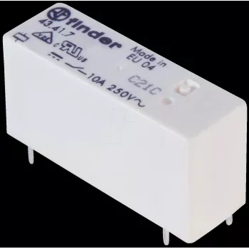 Finder PCB galios relė 24 VDC 250 mW (43.41.7.024.0000)