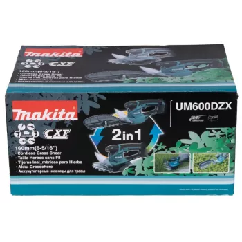 Belaidės žoliapjovės žirklės Makita UM600DZX 12 V juoda, mėlyna