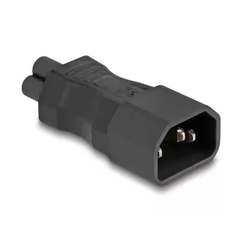 DeLOCK adapteris maitinimui IEC 60320 C14 į C5 kištuką 2,5 A tiesus juodas