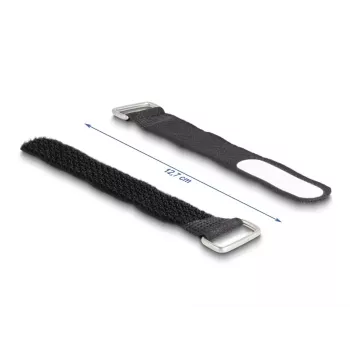 Kabelių rišimo dirželis DeLOCK 19603 Velcro juodas 127x20mm 5vnt.