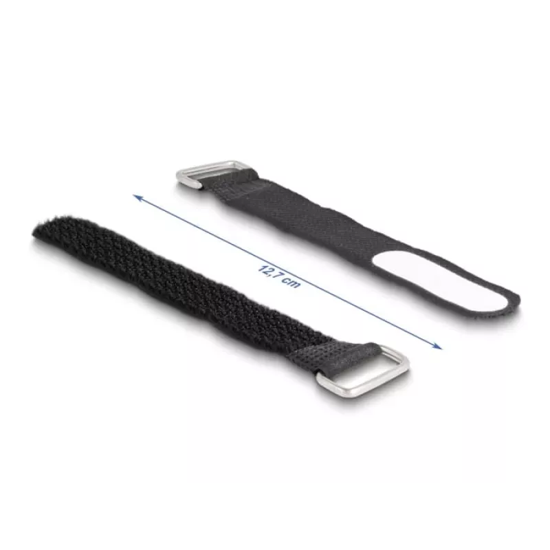 Kabelių rišimo dirželis DeLOCK 19603 Velcro juodas 127x20mm 5vnt.