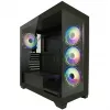 LC-Power korpusas MidiTower 715B juodas USB 3.2 / Audio be maitinimo šaltinio SEAMLESS_X (LC-715B-ON)