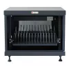 Stovo lentyna TECHLY 367652 kabelių tvarkyklė su 3M lipnia juosta, plieninė, 550×550×410 mm, juoda