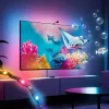 Nanoleaf 4D V2 TV Screen Mirror + Šviesos juostų rinkinys (televizoriui ir monitoriui iki 65 colių) | 24 W | Įvairiaspalvis RGB