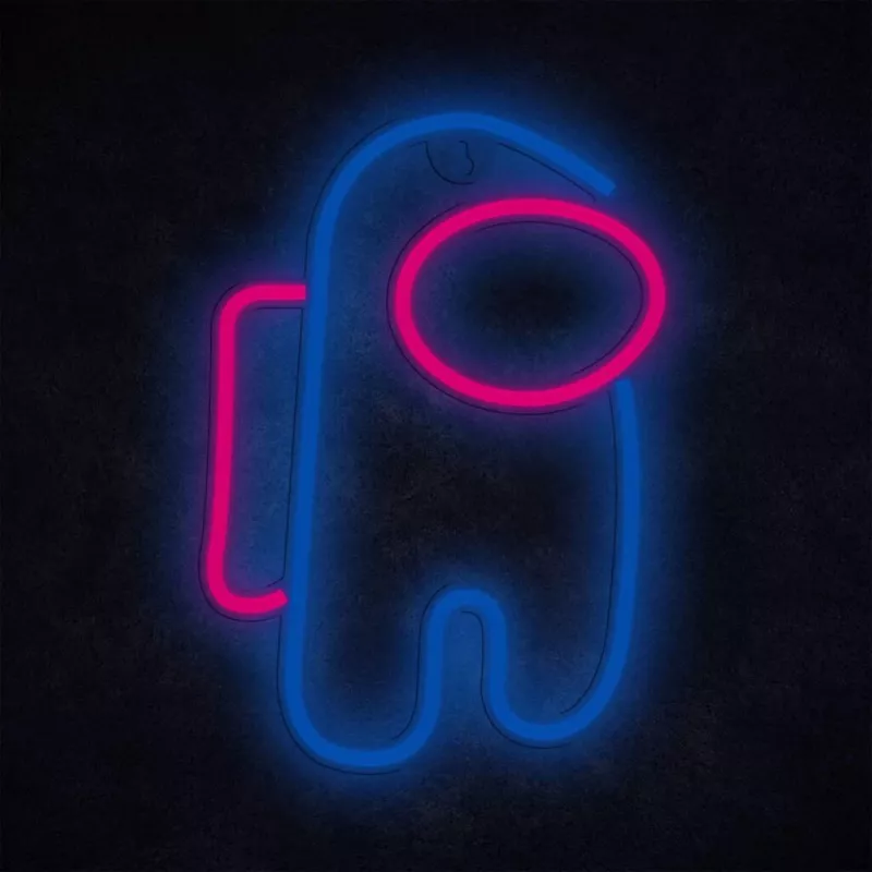 Dekoratyvinė neoninė LED lemputė MANTA SNL27BLT ASTRONAUT, stalinė/sieninė