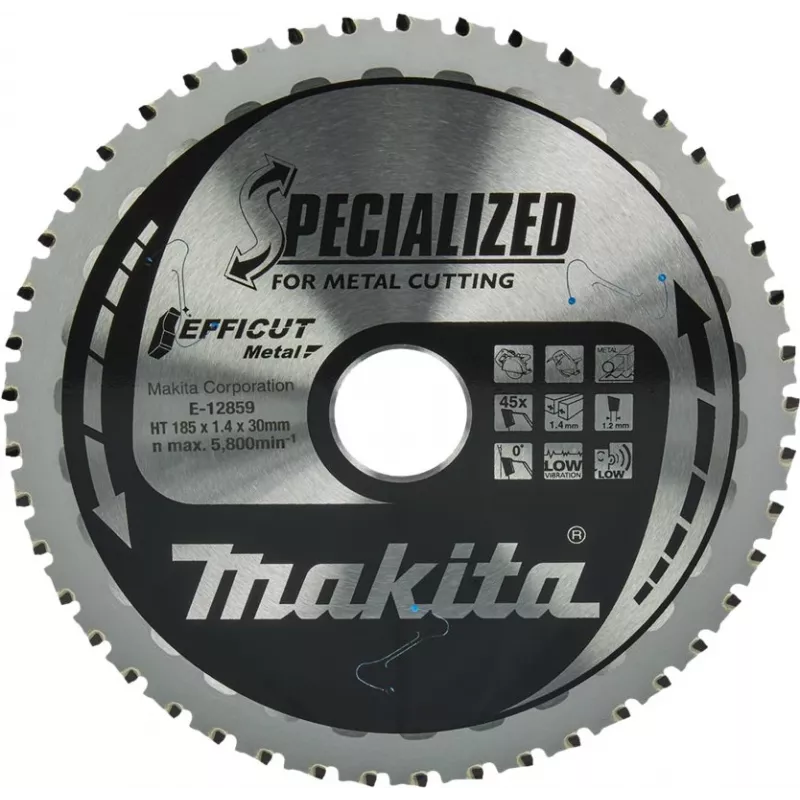 Makita Specialized EFFICUT pjūklo diskas medienai ir metalui - 185 mm - 45 dantys