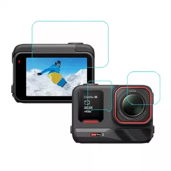 Puluz 3 viename apsauginė plėvelė Insta 360 Ace Pro 2