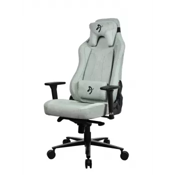 Žaidimų kėdė Arozzi Vernazza SoftFabric Pearl Green – ergonominė sėdynė iš minkšto audinio