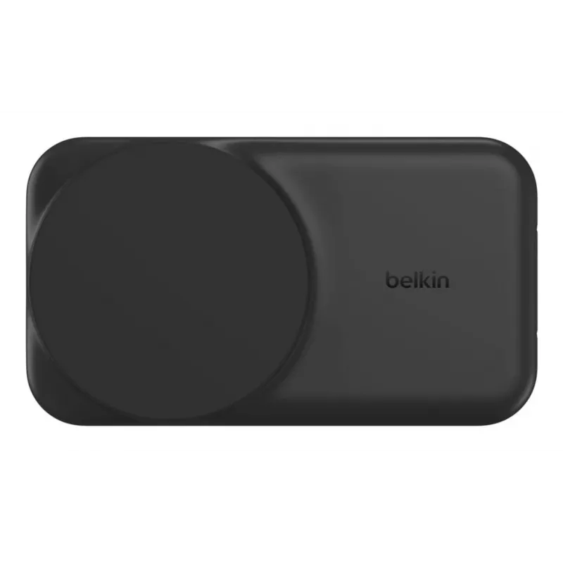 Belkin UltraCharge 25 W Qi2 2 viename sulankstoma belaidė krovimo stotelė, juoda (WIZ038KQBK)