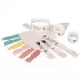 Antibakterinė paciento apyrankė Zebra Z-Band Direct (juoda/balta)