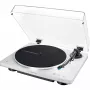 Plaščiųjų juostų automatinė vinilinė plokštelė Audio-Technica AT-LP70XBT sidabrinė balta