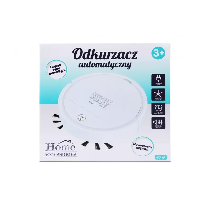 Robotinis dulkių siurblys Artyk 171024 kompaktiškas dizainas galingas siurbimas