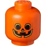 Laikymo dėžė Room Copenhagen LEGO Storage Head Pumpkin didelė oranžinė/juoda