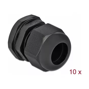 Kabelio įvadas DeLOCK 60222 Juodas Plastikas 10 vnt.