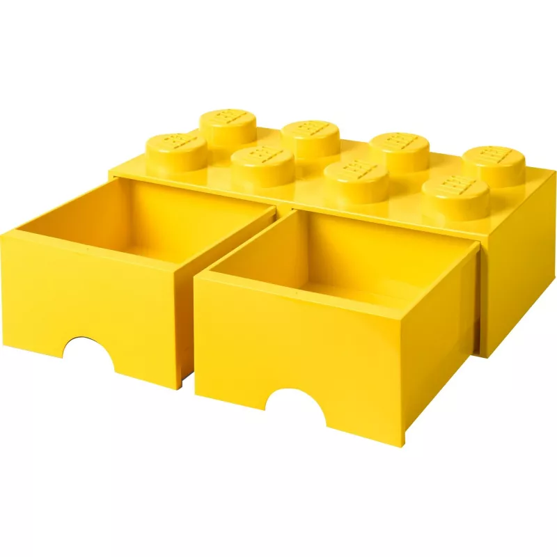 LEGO Drawer Brick 8 — geltona (40061732) stalčius kaladėlėms ir smulkioms detalėms