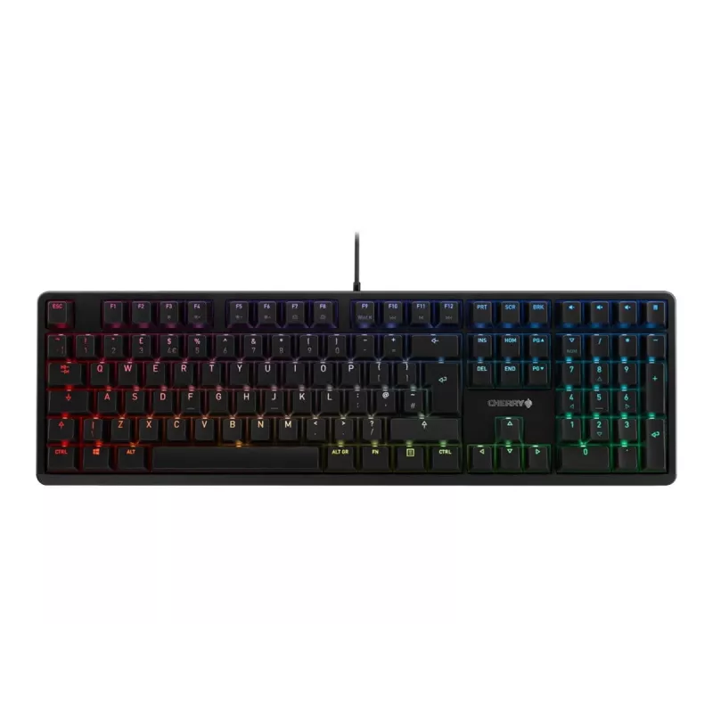 CHERRY G80-3000N RGB klaviatūra, universali USB, QWERTZ, vokiška, juoda