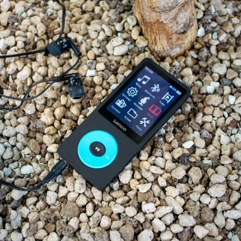 MP3 grotuvas Lenco Xemio-860BU 8 GB juodas mėlynas LCD 18 val. atkūrimo