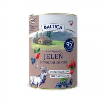 BALTICA regional flavours šlapias šunų maistas su elniena ir miško uogomis – 400g