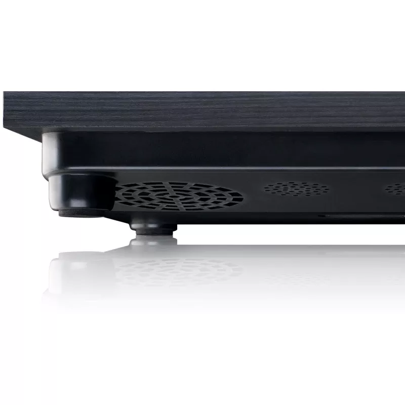 Puskilpa automatinis vinilo grotuvas Lenco LS-10 Juodas su įmontuotais garsiakalbiais, 33/45 aps/min, RCA išėjimas, ausinių lizdas