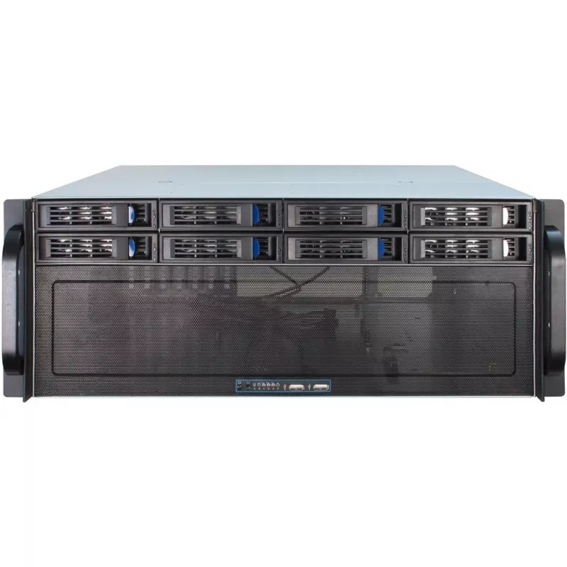 Serverinis korpusas Inter-Tech 4U-4408 Rack juodas, sidabrinis