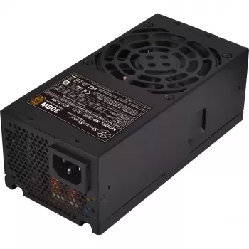 SilverStone TFX Series SST-TX300 - Maitinimo blokas (vidinis) - TFX12V / ATX12V 2,4 - 80 PLUS Bronze - AC 100-240 V - 300 W - aktyvi PFC - juoda (SST-TX300)