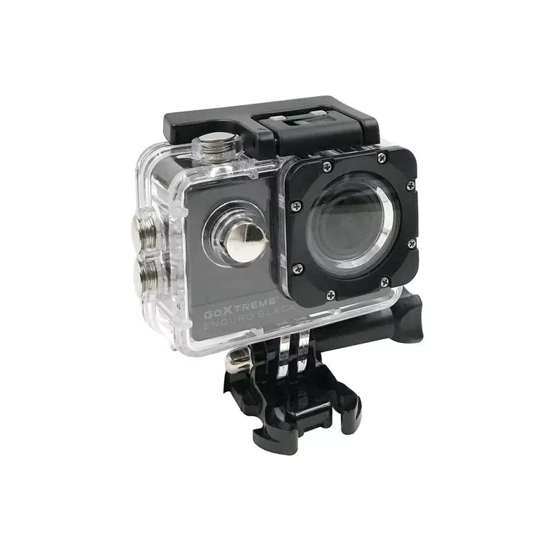 Easypix GoXtreme Enduro Black - veiksmo kamera - montuojama - 4K / 30 kadrų per sekundę - 8 MP - Wi-Fi - atspari vandeniui iki 30 m - Juoda