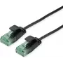 ROLINE RM UTP Patch Laidas Kat6A/Kl.EA SLIM juodas 1m - UTP (21.45.3453)