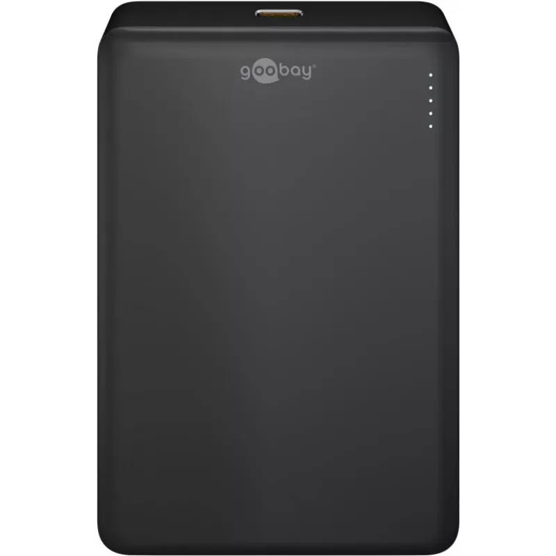 Goobay Magnetinis belaidis powerbank | 70183 | 10000 mAh | USB-C | Juoda