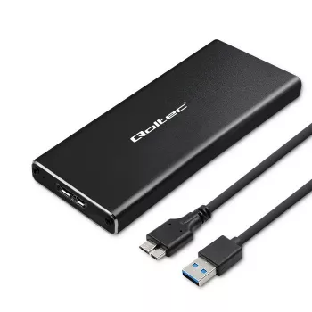 QOLTEC 51854 išorinis M.2 SATA SSD korpusas USB 3.0 be įrankių