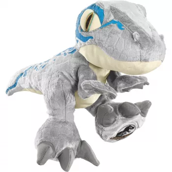 Jurassic World Blue, pliušinis žaislas pilkai mėlynas, 30 cm