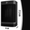 Extralink keraminis elektrinis bokštinis šildytuvas 1500W su LED ir nuotolinio valdymo pultu