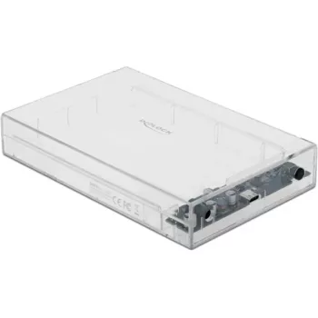 Išorinis HDD/SSD dėklas DeLOCK 42623 skaidrus 2.5/3.5 colio