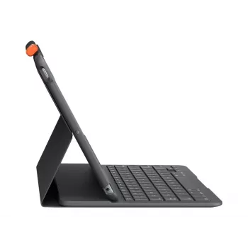 Logitech Slim Folio pilka Bluetooth QWERTZ Šveicariškas išdėstymas klaviatūra iPad dėklui