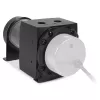Alphacool Core rezervuaras 1022162 (MPN 15393) – permatomas akrilas su juodu acetaliniu dangčiu, 76,5 mm