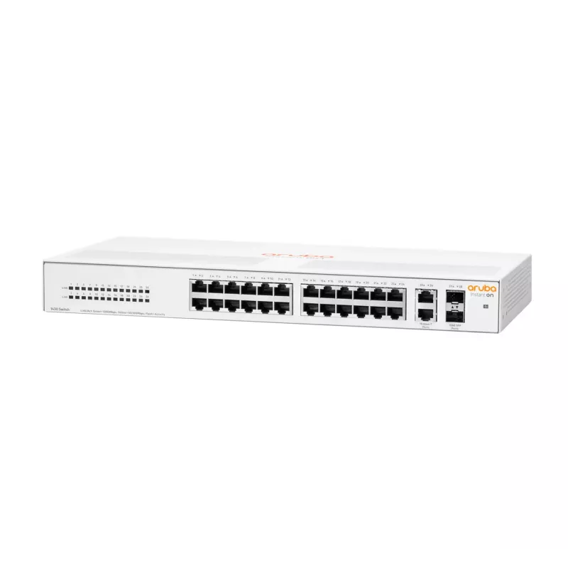 HPE Aruba Instant On 1430 26G 2SFP nevaldomas L2 Gigabit Ethernet jungiklis 1U